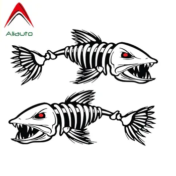 Aliauto 2 X Osobnosti Auto, Reflexné Nálepky Záujem Rybárske Dekorácie Cartoon Nepremokavé Tvorivé Odtlačkový PVC,15 cm*5 cm