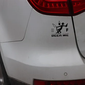 Aliauto Funny Auto Nálepky Pivo Mi Bezpečnosti Vinyl Palivo, Príslušenstvo PVC Obtlačok na Peugeot 206 Land Rover Seat Leon Golf 5,13 cm*12 cm