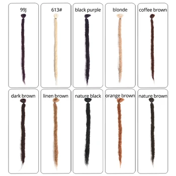 Alileader 17Color 5/10 Pramene Dredy predlžovanie Vlasov Pre Ženy Ručné Dreads Syntetické Pletenie Vlasy Háčkovanie Vrkôčiky štýly