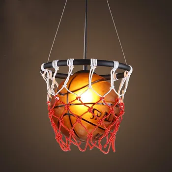 Americký Basketbal prívesok svetlá Reštaurácia Štadión Športové Tému Shop Dekorácie Prívesok Svetlá Priemysel Spôsoby detskej Izby