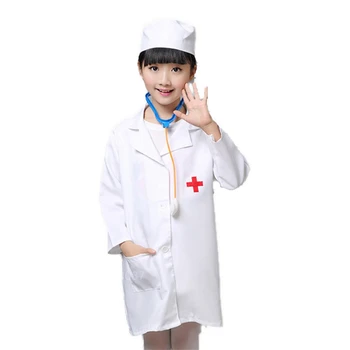 Americký Halloween party cosplay lekár sestra cosplay kostým dievča biely plášť s dlhým rukávom sestra jednotné deň Detí dary
