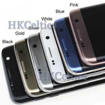 AMOLED pantalla Lcd Náhradná Pre Samsung Galaxy S7 okraj LCD G935 G935F LCD Displej Digitalizátorom. Montáž s Veľkými Bodkami