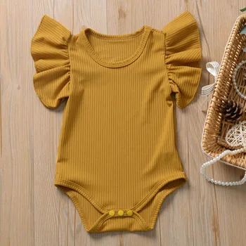 AmyaBaby Baby Girl Onesie Farbou Leta Dojčenské Oblečenie Novorodenca Jumpsuit 1. Narodeniny Princezná Kostýmy Kombinézach