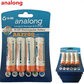 Analong Low self-vypúšťanie Odolný AA Batérie 1.2 V 2200mAh Ni-MH Dobíjacie Batérie 1.2 V Batérie