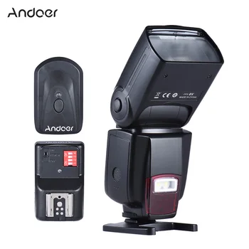 Andoer AD-560 II Univerzálny Blesk Speedlite S Nastaviteľné LED Fill Light+16 Kanálov, Rádio, Bezdrôtové Diaľkové Flash Trigger