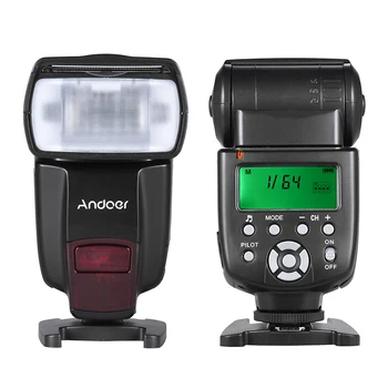 Andoer AD560 IV 2.4 G Bezdrôtové pripojenie Na fotoaparát Slave Speedlite Flash Light GN50+Spúšť pre Canon, Nikon, Sony DSLR Fotoaparáty