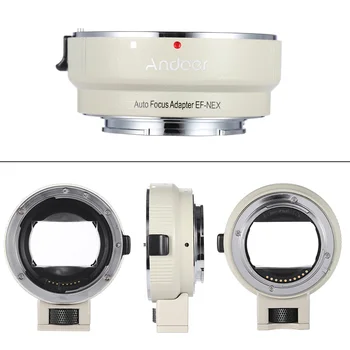 Andoer Automatické Zaostrovanie AF EF-NEXII Adaptér Krúžok pre Canon EF EF-S Objektív použiť pre Sony NEX E Mount 3/3N/5N/5R/7 Full Frame