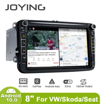 Android 10.0 4GB+64GB hlavu jednotka 8-palcové GPS Navigácie 2din autorádia vedúci jednotky podpora 4G Carplay pre Volkswagen/VW/Seat/Škoda