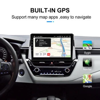 Android 10.0 Auto Multimediálny Prehrávač Pre Toyota Corolla 2019-2020 Autoradio s GPS Navigáciu, Fotoaparát, WIFI IPS Displej Stereo RDS Rádio