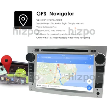 Android 10 1 G 16 G IPS Multimédiá GPS Pre Opel Vauxhall Astra H, Vectra Antara Zafira Corsa Vivaro Meriva Veda Auto DVD Prehrávač