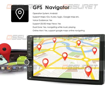 Android 10 2 Din autorádia Multimediálny Prehrávač Videa Univerzálny auto Stereo GPS MAPY Pre Nissan Hyundai Kia toyota