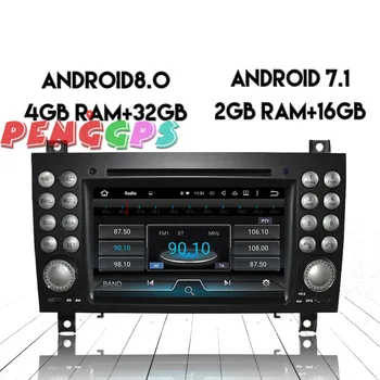 Android 8.0 7.1 Auto Rádio Stereo GPS Headunit za Mercedes Benz SLK-171 2004-2008 2009 2010 2011 DVD Prehrávač Audio Navigácia Video