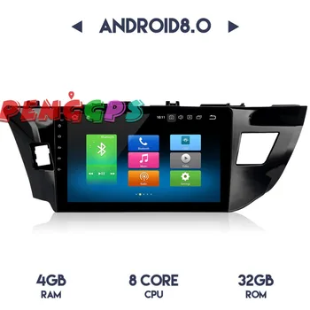 Android 8.0 7.1 Auto Rádio Stereo Headunit GPS Navivation pre Toyota Corolla 2016 č Auto DVD Prehrávač Multimediálnych Audio