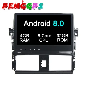 Android 8 7.1 Auto DVD Prehrávač, GPS Navigáciu Headunit Pre TOYOTA VIOS YARIS 2013 Auto Stereo Auto Multimediálne IPS Displej