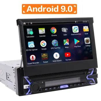 Android 9.0 Jednotného 1 Din Auto Stereo GPS Navigácia, Auto DVD Prehrávač 7