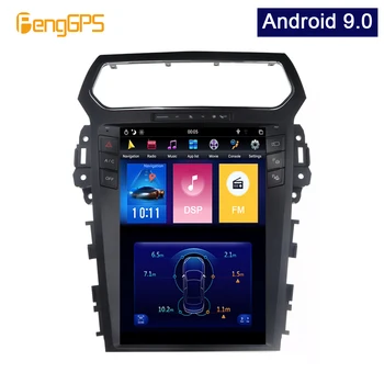Android 9.0 Syetem 4G+64 G Auta GPS Navigácie pre Explorer 2011-2019 Tesla Vertikálne 12.1