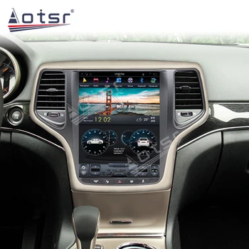 Android 9 128G PX6 Tesla Styel Na Jeep Grand Cheroke WK2 2010 - 2019 Auto Rádio Stereo Auto Multimediálny Prehrávač DVD GPS Navigácie