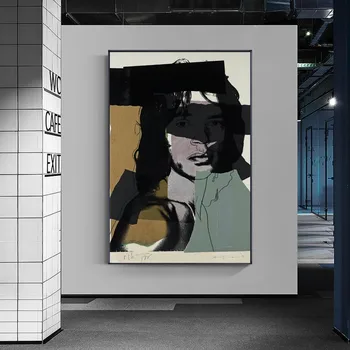 Andy Warhol umelecké Diela Plagát Plátno na Maľovanie Mick Jagger Portrét Plagáty a Potlačou obrazov na Stenu pre Obývacia Izba Domáce Dekorácie