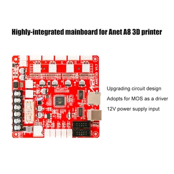 Anet A1284-Base V1.7 riadiacej Dosky Matka Doske Doske pre Anet A8 DIY Vlastné Zhromaždenia 3D Desktop Printer Kit