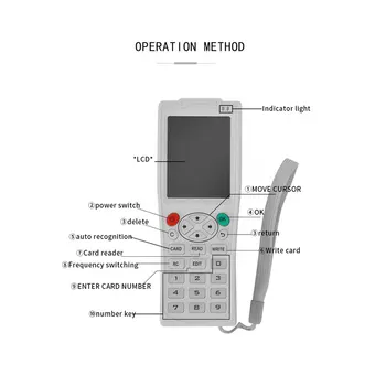 Anglická Verzia Najnovšie ICopy5 Rozmnožovacie s Plnou Dekódovacia Funkcia Smart Card Key Stroj RFID Kopírka IC ID Čítačka NFC Spisovateľ