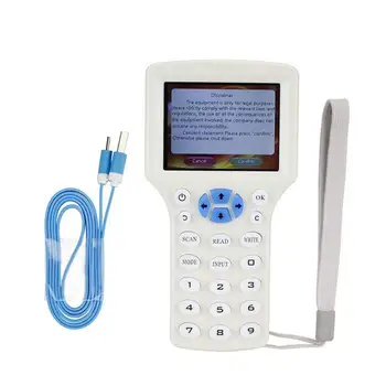 Anglický 10 frekvencie (RFID Kopírka ID IC Čitateľ, Spisovateľ kópiu M1 13.56 MHZ Šifrované Rozmnožovacie Programátor USB NFC