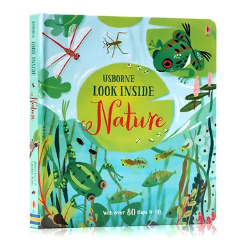 Anglický Montessori 3D Usborne Pozrieť Dovnútra Prírody Obrázkové Knihy Vzdelávania Deti Dieťaťa Čítanie Klapky Zdvihnúť Pevný Kryt Rada Knihy