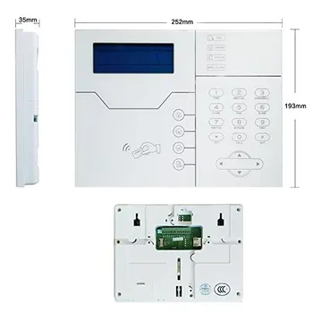 Angličtina taliančina francúzština Hlas RJ45 TCP IP Alarm Bezdrôtový GSM Alarm Systém Smart Home Security Alarm votrelec Alarm Control web