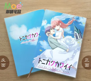 Anime Fly Me Na Mesiac Obrázok Študent Písací Papier Notebook Jemná Ochrana Očí Poznámkový Blok Denník Memo Darček