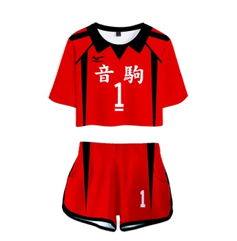 Anime Haikyuu Nekoma Vysoké Školy Jednotný Kuroo Tetsurou/kozumekenma Loptu Volley Team Jersey Cosplay Kostým Športové C42A58