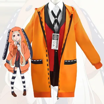 Anime Kakegurui Cosplay Dievčatá Školské Uniformy Hoodies Runa Yomotsuki Cosplay Kostým Halloween Kostýmy Ženy JK Jednotné Šaty