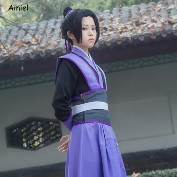 Anime Mo Dao Zu Shi Wei Wuxian Cosplay Jiang Cheng Kostým Hanfu Veľmajster Démonické Pestovanie Mladistvých Ver. Kostým Parochňu