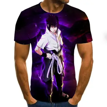 Anime muž 3D vytlačené T-shirt lete nové módne pohodlné krátkym rukávom pánske T-shirt street oblečenie