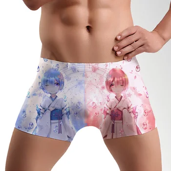 Anime Nula Ram Rem Šortky Kara Hajimeru Isekai Seikatsu Underwears Muži Ženy Dospelých Spodky Beach Šortky