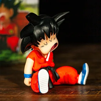Anime Postavy Dragon Ball Z Son Goku Spanie Kawaii Hračky PVC Model Detstva Goku Akcie Figurals 10 cm Bábiku Gogeta Juguetes Hračka
