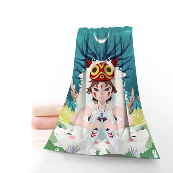 Anime Princezná Mononoke Uteráky Mikrovlákna Textílie Vaňa Uteráky Cestovanie,Pláž,FaceTowel Vlastné Tvorivé Uterák Veľkosť 35X75cm ,70X140cm