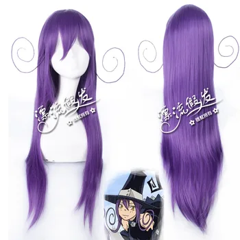 Anime Soul Eater Medusa Blair Cosplay Parochňu dlhé fialové Parochne tepelnú Odolnosť Vlákna Syntetické Falošné Vlasy
