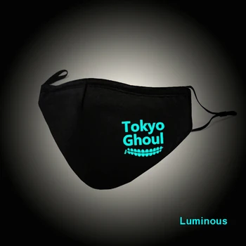 Anime Tokio Vlkolak Osud Nula Masku na Tvár Fashion Pohode Naruto Útok na Titan Svetelný Bavlna Teplé Čierne Masky Cosplay