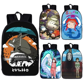 Anime Totoro / Ponyo Batoh pre Dospievajúcich Chlapcov, Dievčatá, Deti, Školské Tašky Deti Cestovná Taška Bookbag Študent Školské Batohy Darček