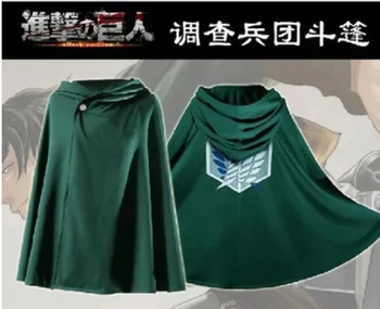 Anime Útok na Titan Plášť Rivaille Levi Ackermana Kabát Ženy Muži Cosplay Kostým Krátky Plášť