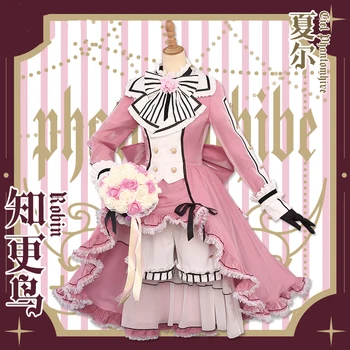 Anime! Čierna Butler Ciel Phantomhive Robin Ružové Šaty Rokoka Krásne Jednotné Cosplay Kostým Halloween NOVÝ Oblek Doprava Zadarmo