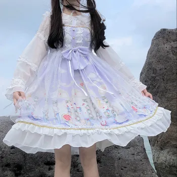 Anjel Loita šaty JSK Japonský lolita party šaty kawii vintage šaty cute lolita