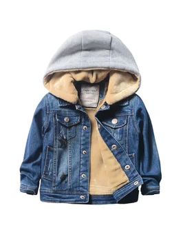 Anlencool Chlapci plus velvet denim jacket 2020 nové zimné detské oblečenie, baby, deti, hrubé zimné oblečenie detské bundy