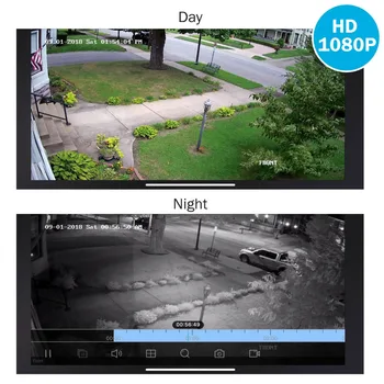 ANNKE 1080P CCTV Kamery, DVR Systém 4pcs Nepremokavé 2.0 MP HD-TVI Black Dome Kamery Domáce Video Dohľad Auta Detekcia Pohybu