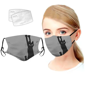 Anti-prach Tlač Úst Maska Unisex Bavlna Tvár, Ústa Kryt Anime Masques Pre Anti Haze Filter Módne Textílie Bavlna Masky