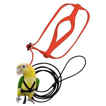 Anti-skus Flying Training Lano Papagáj Vták Postroj Súpravy Ultralight Popruhy, Reťaze Mäkké Prenosné Pet Playthings