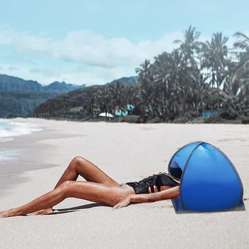 Anti-UV Prenosný Mini Pláž, slnečník útulku Baldachýn Okamžité Vonkajšie Plážový Stan, Spací Prístrešok s puzdra
