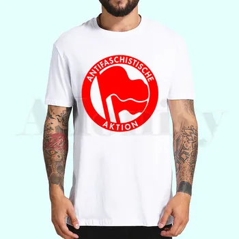 ANTIFA Antifascist Anarchie Anarchist T Košele, Krátke Rukávy T-shirt Muži Móda Príliv Značky Tlačiť Mužov, Topy, Tričká pánske T-shirt