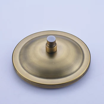 Antique Brass Sprcha Hlavu Okrúhly Tvar 20 cm Showerhead Mosadz Zrážok Kúpeľňa Showerhead pre Sprchové Batérie, Nastavenie