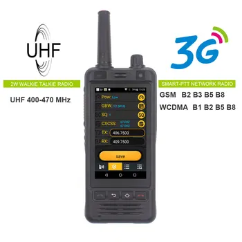 Anysecu W5 Siete Rádio 3G Android 6.0 Mobilný Telefón IP67 5000mAh PTT UHF Rádio Walkie Talkie Bluetooth, Wifi, GPS REÁLNE PTT ZELLO