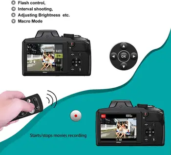 AODELAN ML-L7A Bluetooth, Fotoaparát, Diaľkové Ovládanie Uzávierky Vydania pre Nikon Z50, P1000, B600, A1000, P950. Nahrádza Nikon ML-L7